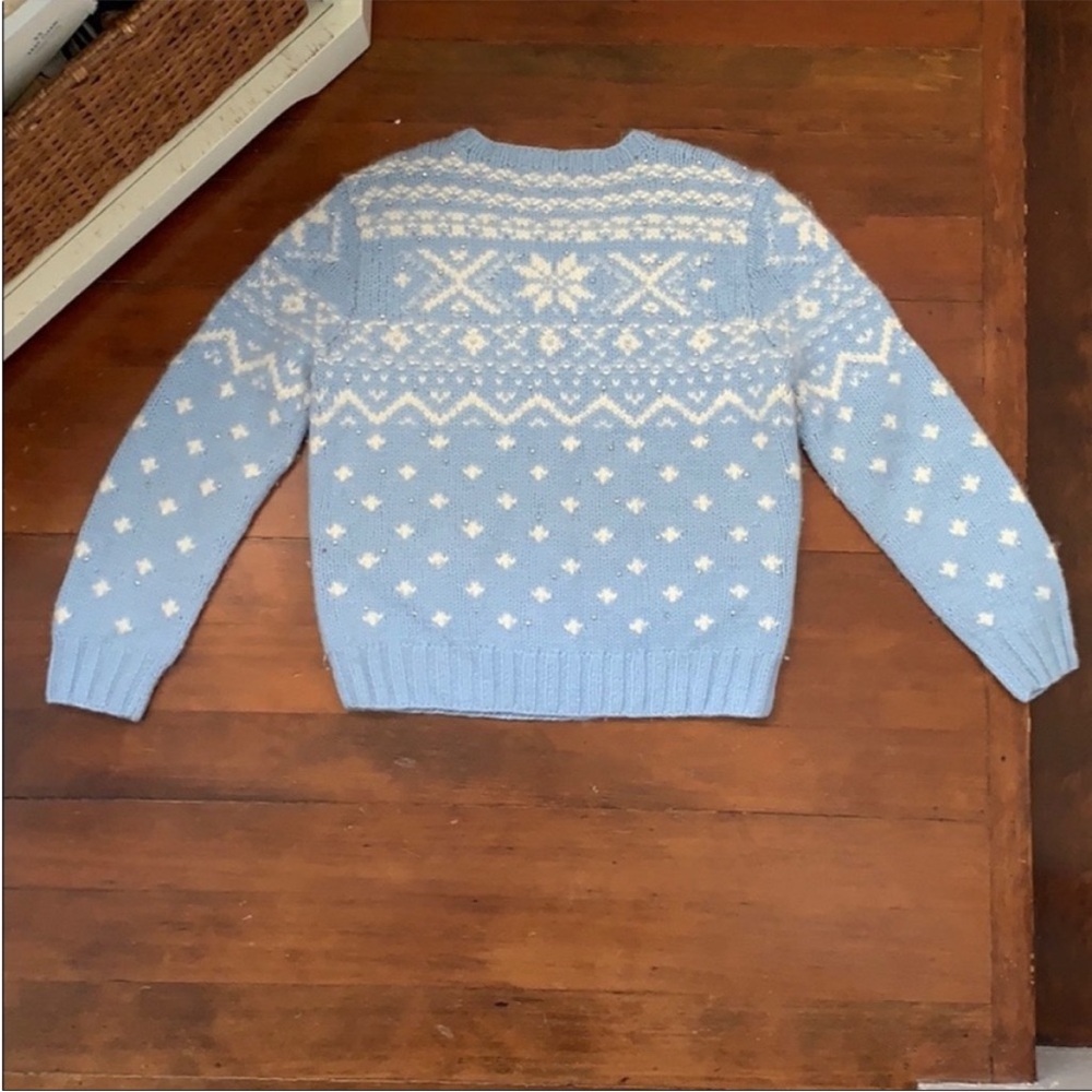 EUC Ralph Lauren Black Label Cashmere Blend Fair Isle Slim Fit Crewneck Sweater - Picture 7 of 15